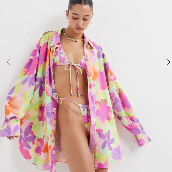 For Love And Lemons Other - NWOT For Love & Lemons Button Down/Swim Cover up